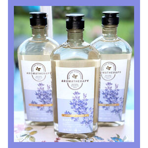 Bath & Body Works Aroma SLEEP Lavender Vanilla 10oz Body Wash Foam Bath (x3)